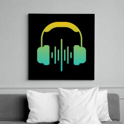 printfashion Zene - Vászonkép - Fekete (17594297)