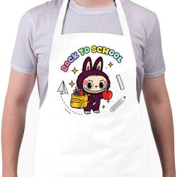 printfashion Iskolás labubu - Kötény - Fehér (17677589)