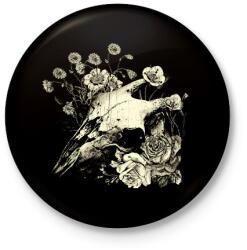 printfashion Fakult Ómen - Goth Design - Kitűző, hűtőmágnes - Fekete (17652421)