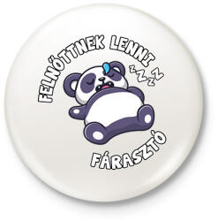 printfashion Felnőttnek lenni fárasztó - Kitűző, hűtőmágnes - Fehér (17708773)