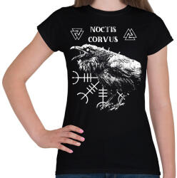 printfashion Noctis Corvus - Okkult Design - Női póló - Fekete (17657448)