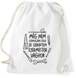 printfashion Még nem számoltam össze de szerintem ezermester vagyok - Sportzsák, Tornazsák - Fehér (17687214)