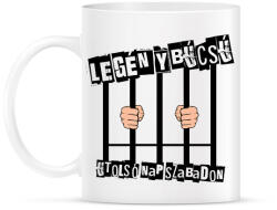 printfashion LEGÉNYBÚCSÚ UTOLSÓ NAP SZABADON - Bögre - Fehér (17627115)