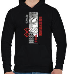printfashion berserk - Férfi kapucnis pulóver - Fekete (17695682)