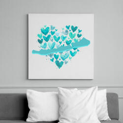 printfashion balaton szív - Vászonkép - Fehér (17646121)