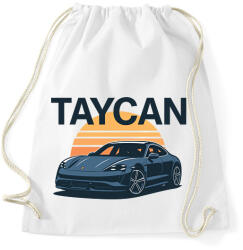 printfashion Porsche Taycan - Sportzsák, Tornazsák - Fehér (17686314)