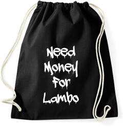 printfashion Need money for lambo fehér - Sportzsák, Tornazsák - Fekete (17633131)