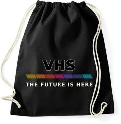 printfashion VHS retro - Sportzsák, Tornazsák - Fekete (17683615)
