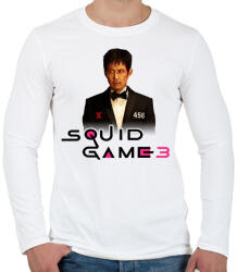 printfashion Squid game 3 gi hun - Férfi hosszú ujjú póló - Fehér (17596132)