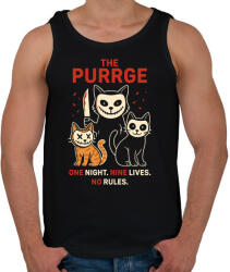 printfashion The Purrge - Férfi atléta - Fekete (17656041)