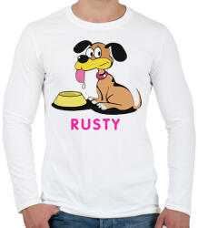 printfashion Bud Spencer Rusty - Férfi hosszú ujjú póló - Fehér (17706119)