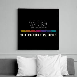 printfashion VHS retro - Vászonkép - Fekete (17683931)