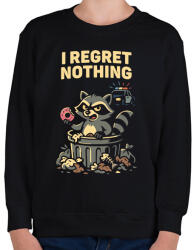 printfashion Mosómedve - Gyerek pulóver - Fekete (17662449)