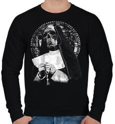 printfashion Az elátkozottak szentje - Okkult utcai ruházati Design - Férfi pulóver - Fekete (17652474)