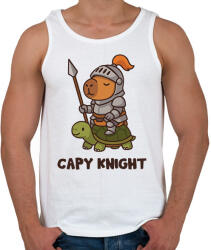 printfashion Capy knight - Férfi atléta - Fehér (17639090)