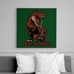 printfashion Duel of Kings - Vászonkép - Sötétzöld (17596105)