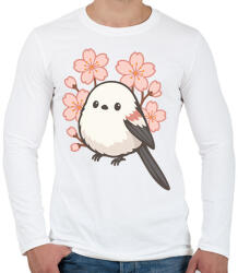 printfashion Shima Enaga - Férfi hosszú ujjú póló - Fehér (17654716)