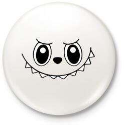 printfashion labubu arc - Kitűző, hűtőmágnes - Fehér (17603286)