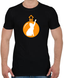 printfashion Macskás Fadísz - Férfi póló - Fekete (17656497)