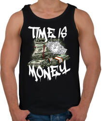 printfashion time is money - Férfi atléta - Fekete (17672241)