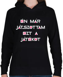 printfashion Én már játszottam ezt a játékot-Squid game - Női kapucnis pulóver - Fekete (17597997)