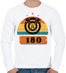 printfashion darts5 - Férfi pulóver - Fehér (17645306)