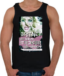 printfashion BRITNEY STRONGER - Férfi atléta - Fekete (17681691)