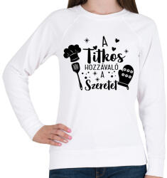 printfashion A titkos hozzávaló a szeretet - Női pulóver - Fehér (17691672)