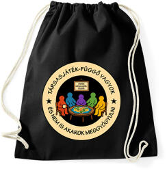 printfashion Társasjáték-függő - Sportzsák, Tornazsák - Fekete (17604781)