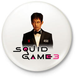 printfashion Squid game 3 gi hun - Kitűző, hűtőmágnes - Fehér (17596536)
