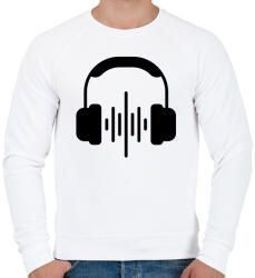 printfashion Zene - Férfi pulóver - Fehér (17592989)