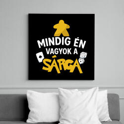 printfashion Mindig én vagyok a sárga - Vászonkép - Fekete (17600147)