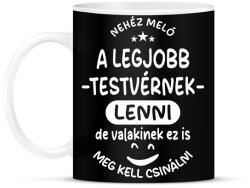 printfashion Nehéz meló a legjobb testvérnek lenni - Bögre - Fekete (17620366)