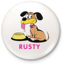 printfashion Bud Spencer Rusty - Kitűző, hűtőmágnes - Fehér (17706523)