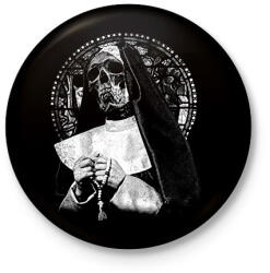 printfashion Az elátkozottak szentje - Okkult utcai ruházati Design - Kitűző, hűtőmágnes - Fekete (17652871)