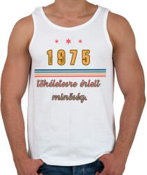 printfashion szülinap 1975 - Férfi atléta - Fehér (17659640)