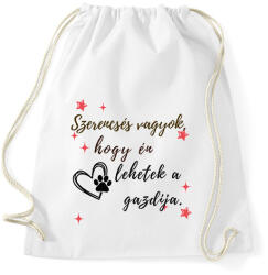 printfashion Szerencsés vagyok másolata - Sportzsák, Tornazsák - Fehér (17647164)