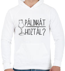 printfashion Pálinkát hoztál - Férfi kapucnis pulóver - Fehér (17613697)