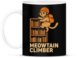 printfashion Meowtain climber - Bögre - Fekete (17664550)