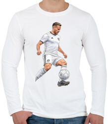 printfashion Foci - Férfi hosszú ujjú póló - Fehér (17713219)