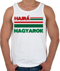 printfashion Hajrá Magyarok - Férfi atléta - Fehér (17665041)