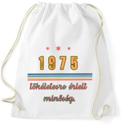 printfashion szülinap 1975 - Sportzsák, Tornazsák - Fehér (17659764)