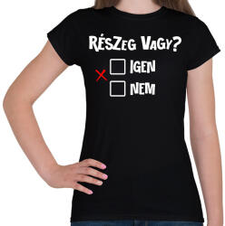 printfashion Részeg vagy? - fehér - Női póló - Fekete (17680848)