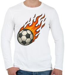 printfashion Foci - Férfi hosszú ujjú póló - Fehér (17713669)