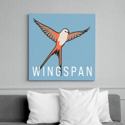 printfashion Fesztáv - Vászonkép - Világoskék (17679433)