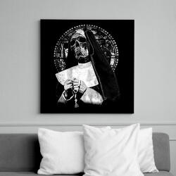 printfashion Az elátkozottak szentje - Okkult utcai ruházati Design - Vászonkép - Fekete (17652881)
