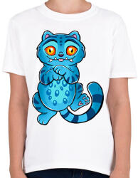 printfashion Kpop Demon Hunters - Derpy Tiger - Gyerek póló - Fehér (17705291)