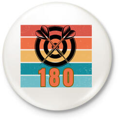 printfashion darts 180 - Kitűző, hűtőmágnes - Fehér (17645220)