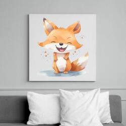 printfashion Róka - Vászonkép - Fehér (17711833)