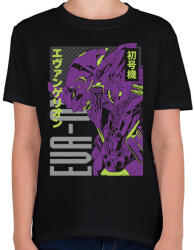 printfashion Evangelion - Gyerek póló - Fekete (17697539)